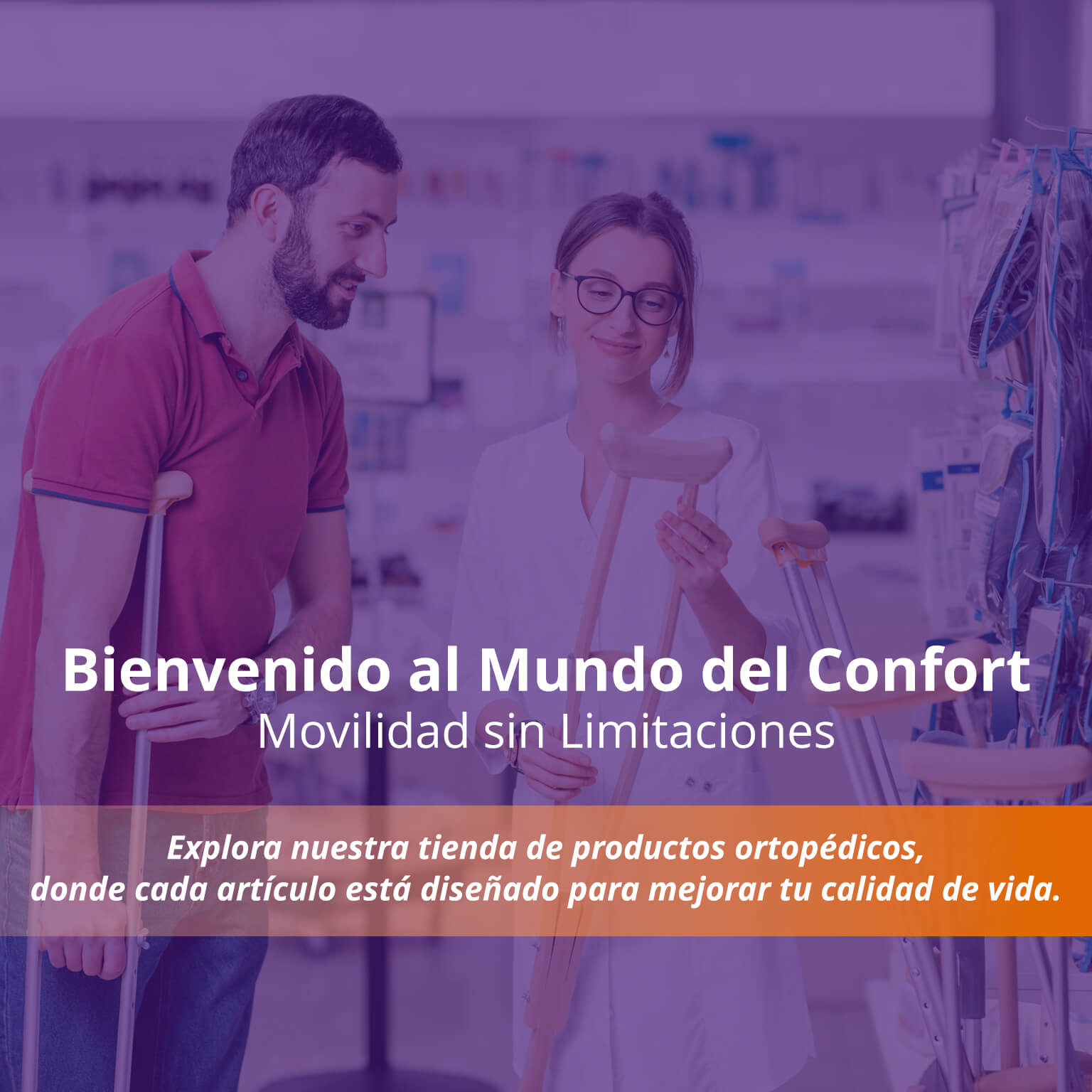 Interior de una tienda de productos ortopédicos con estantes llenos de calzado y accesorios. Encuentra confort y movilidad en nuestra tienda especializada.